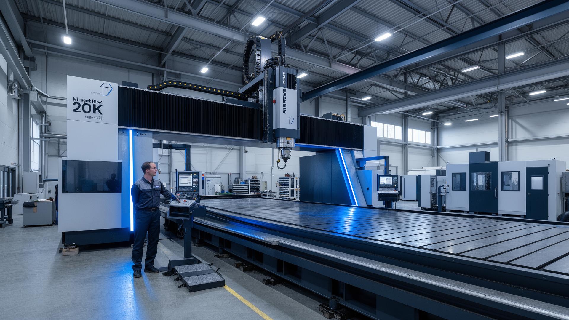Gran máquina CNC de 5 ejes